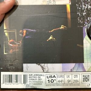 Nike Air Jordan 5 SE in Apple Green and Black